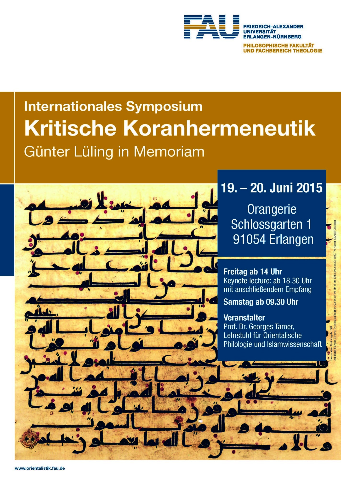 Zum Artikel "Internationales Symposium: Kritische Koranhermeneutik"