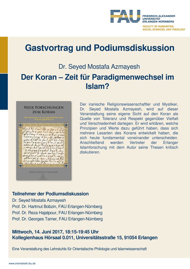 Zum Artikel "Der Koran – Zeit für Paradigmenwechsel im Islam?"