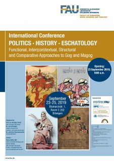 Zum Artikel "International Conference Politics History Eschatology Functional, Inter(con)textual, Structural an Comparativ Approaches to Gog and Magog, 23.-25. September 2019"