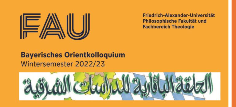 Bayerisches Orientkolloquium Wintersemester 2022/2023